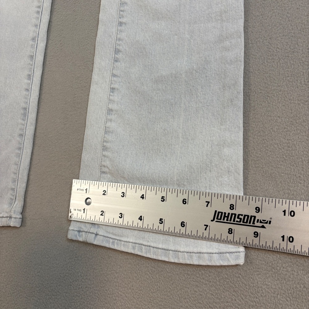 American Eagle Low Rise Bootcut Jeans Light Wash Y2K Womens 6 distressed - Picture 14 of 15
